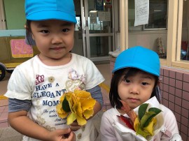 葉っぱのブーケ